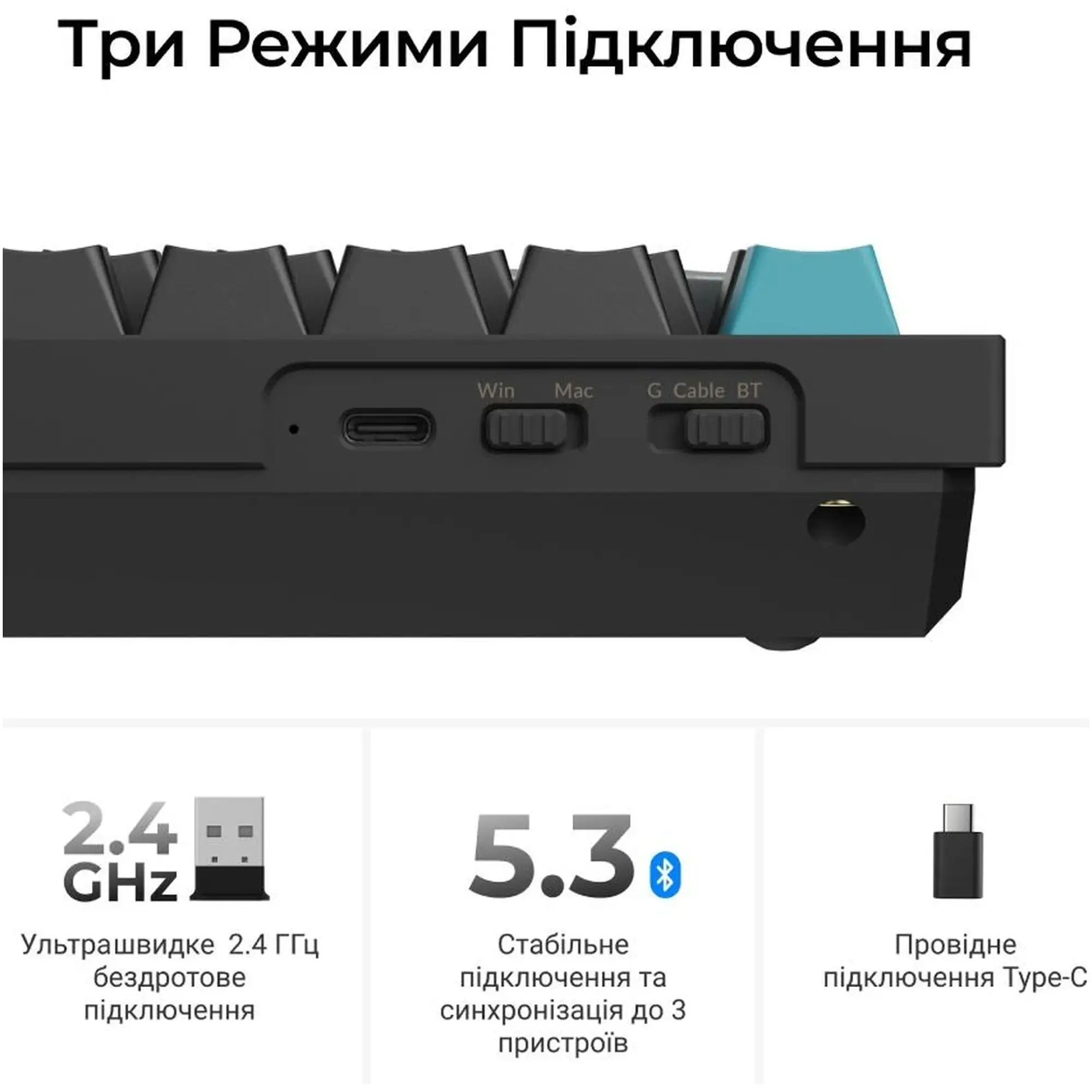 Купити Клавіатура Keychron Q6 Ultra Keychron Red Switch Black RGB (Q6U-M1-UA) - фото 12