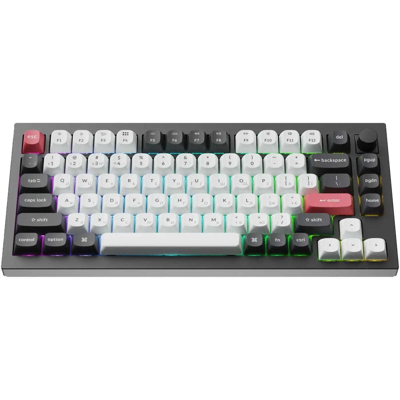 Купити Клавіатура Keychron Q1 HE Magnetic Switch Black RGB (Q1H-M1-UA) - фото 2