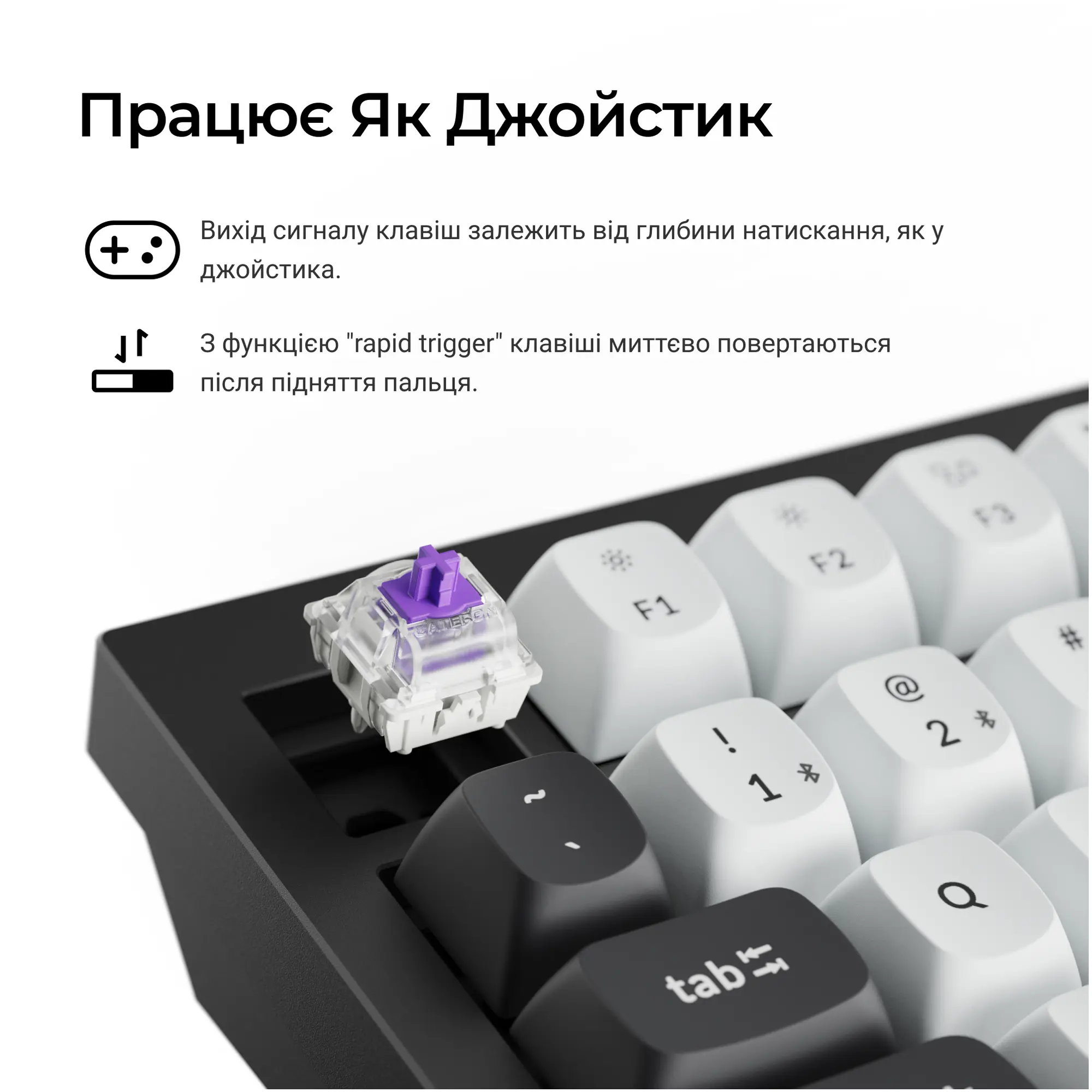 Купити Клавіатура Keychron Q1 HE Magnetic Switch Black RGB (Q1H-M1-UA) - фото 9