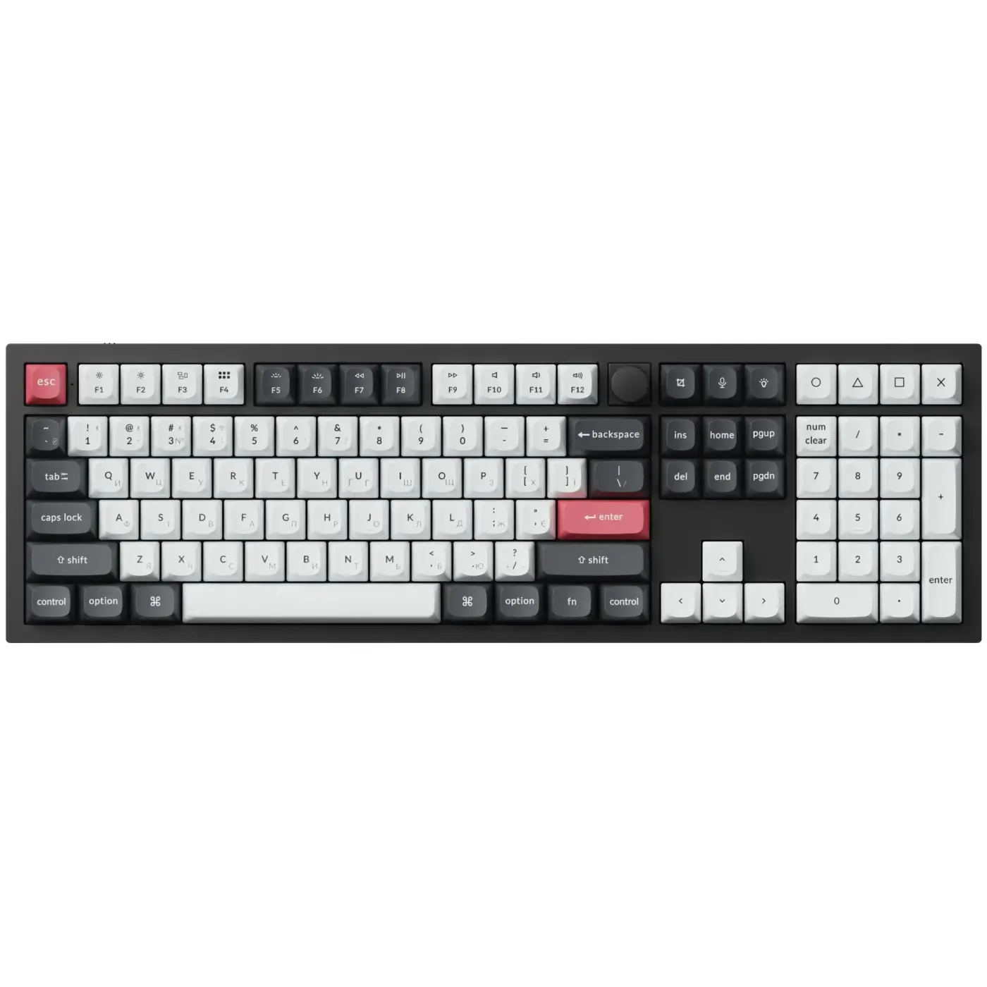 Купити Клавіатура Keychron Q6 HE Magnetic Switch Black RGB (Q6H-M1-UA) - фото 1