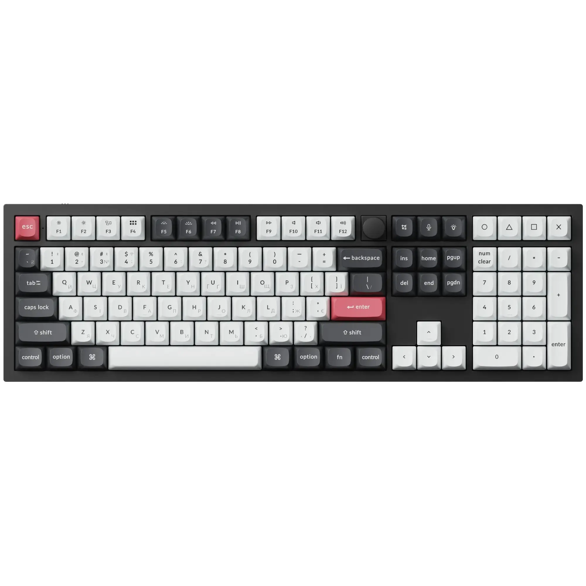 Купити Клавіатура Keychron Q6 HE Magnetic Switch Black RGB (Q6H-M1-UA) - фото 1