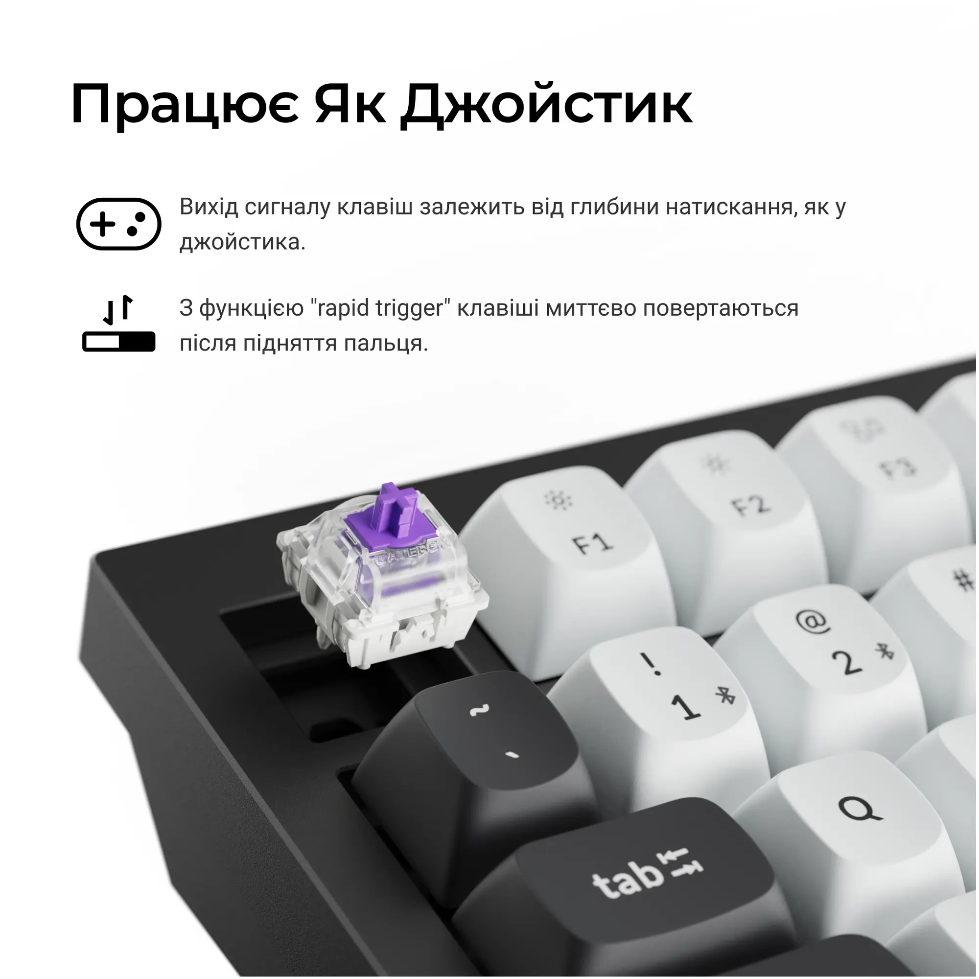 Купити Клавіатура Keychron Q6 HE Magnetic Switch Black RGB (Q6H-M1-UA) - фото 12