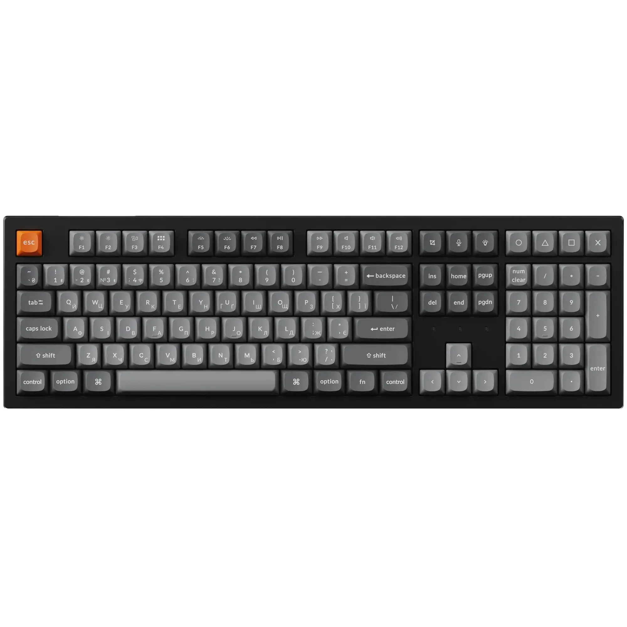 Купити Клавіатура Keychron K10 Max Keychron Super Banana Switch Black RGB (K10M-H4-UA) - фото 1