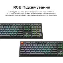 Купити Клавіатура Keychron K10 Max Keychron Super Banana Switch Black RGB (K10M-H4-UA) - фото 9