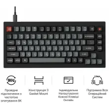 Купити Клавіатура Keychron V1 8K Keychron Super Red Switch Black RGB (V1W-D1-UA) - фото 9