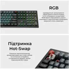 Купити Клавіатура Keychron V6 8K Keychron Super Red Switch Black RGB (V6W-D1-UA) - фото 9