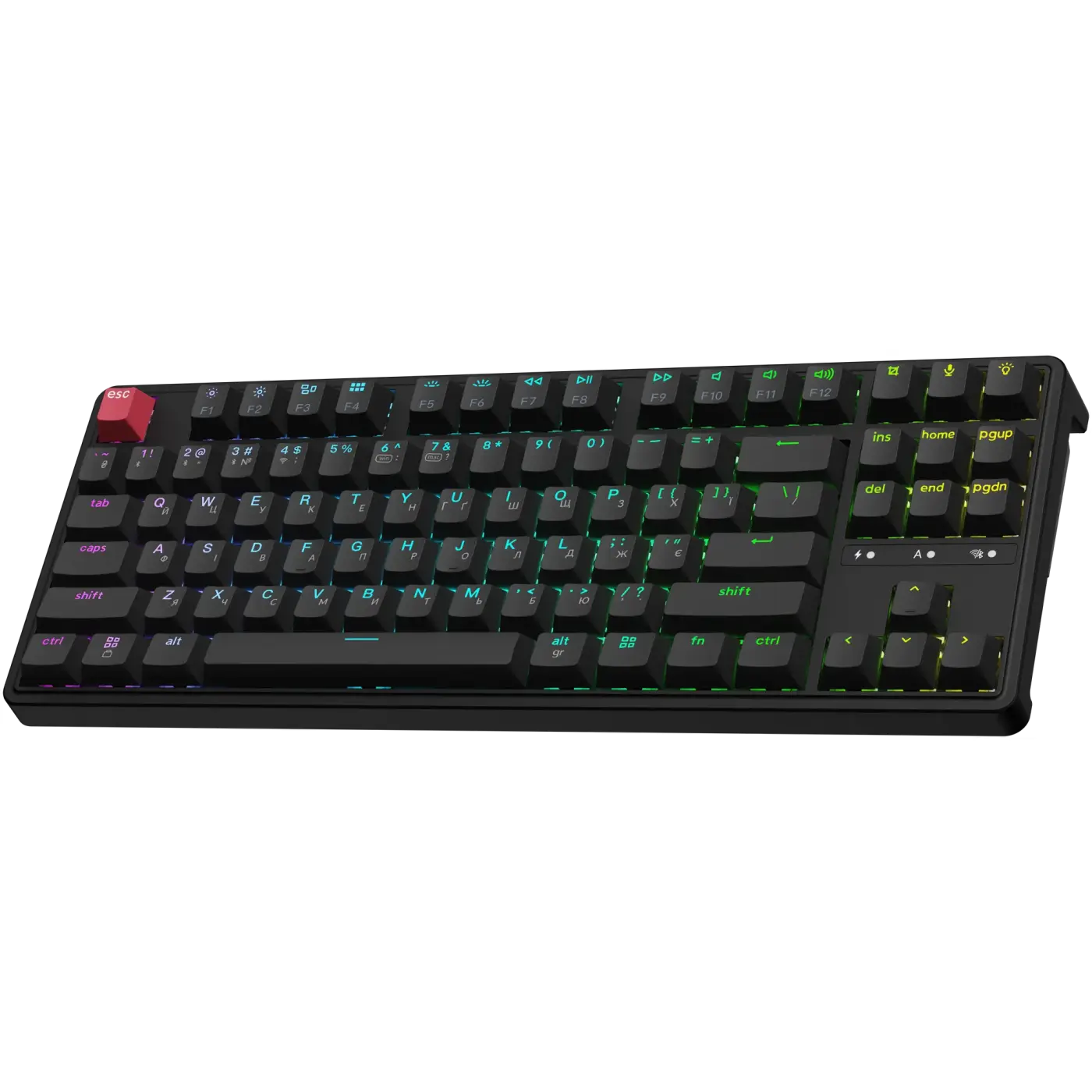 Купити Клавіатура Keychron C3 Max Super Red Switch Black RGB (C3M-H1-UA) - фото 2