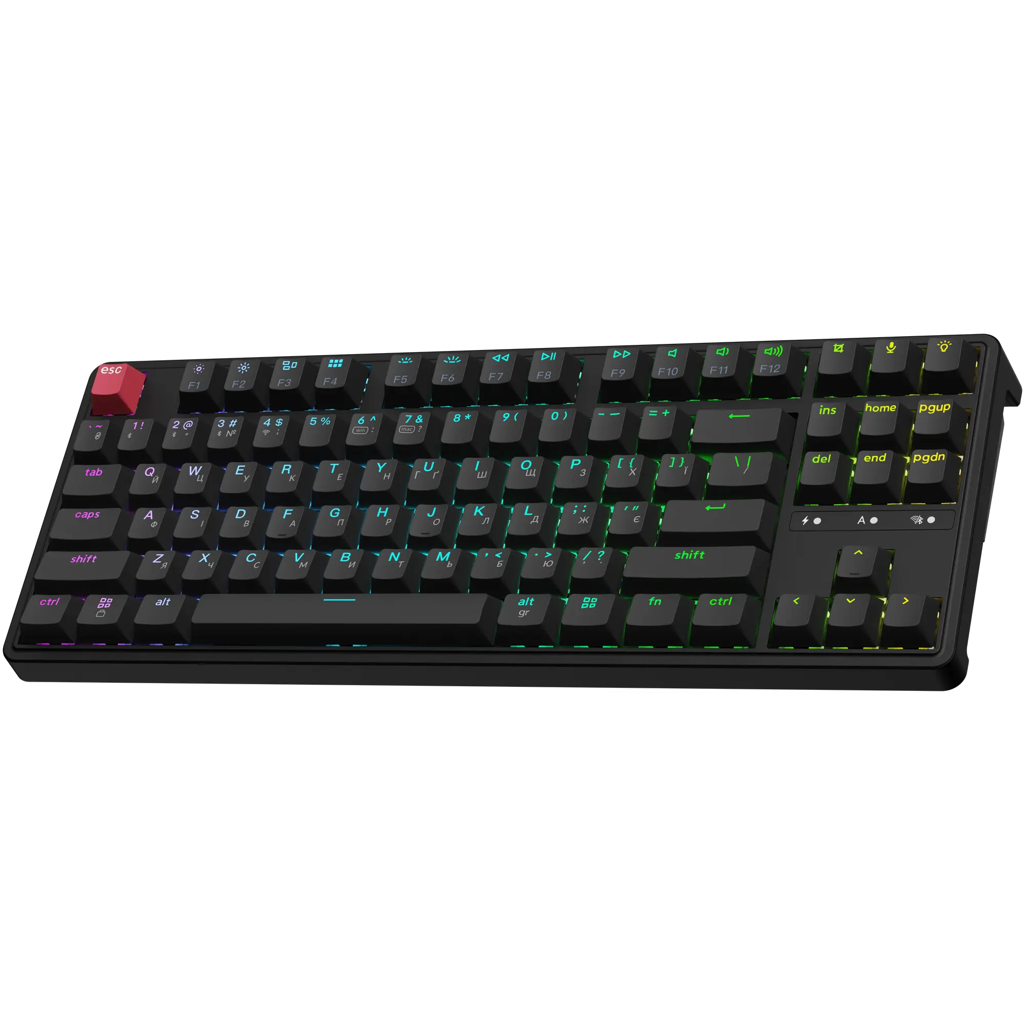 Купити Клавіатура Keychron C3 Max Super Red Switch Black RGB (C3M-H1-UA) - фото 2
