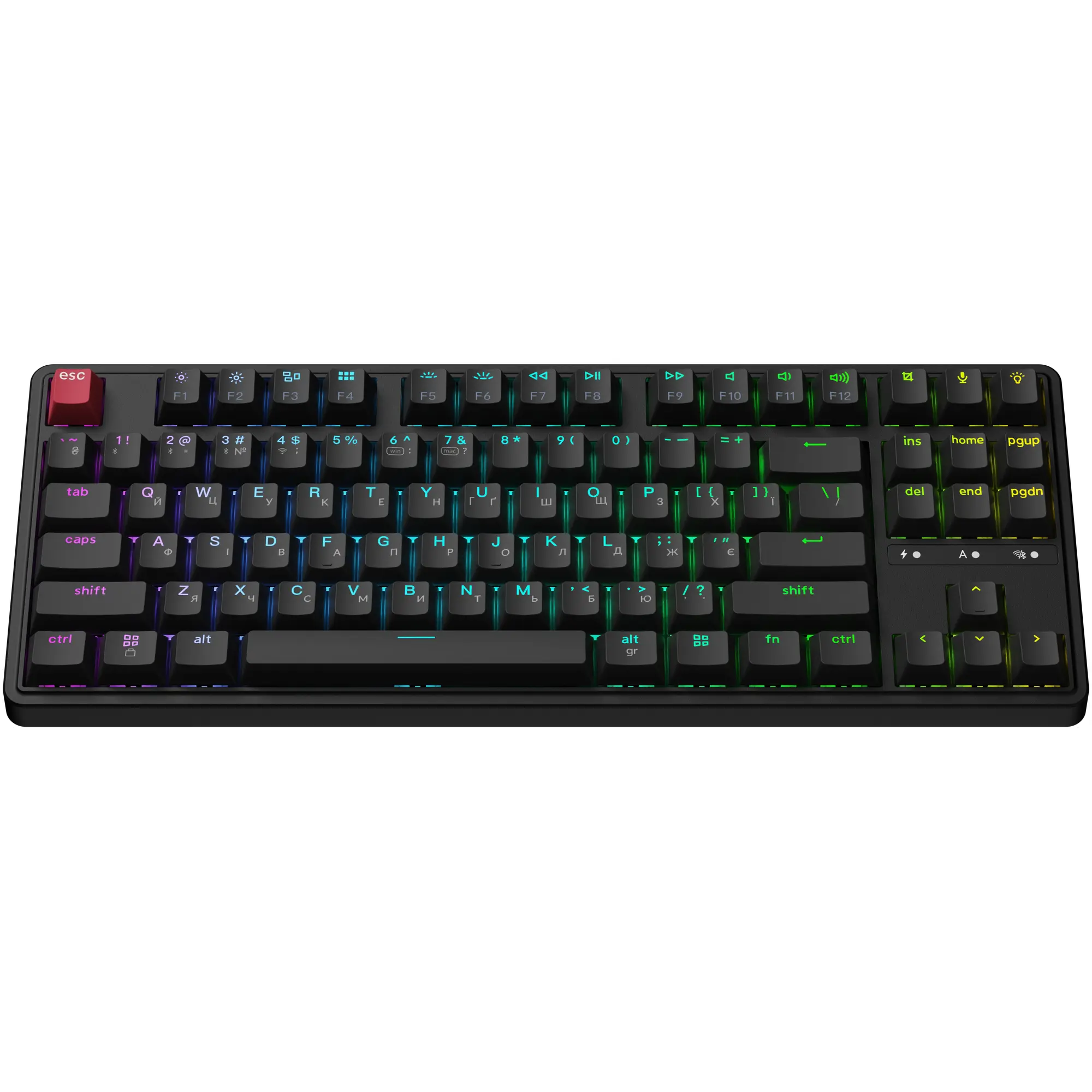 Купити Клавіатура Keychron C3 Max Super Red Switch Black RGB (C3M-H1-UA) - фото 3