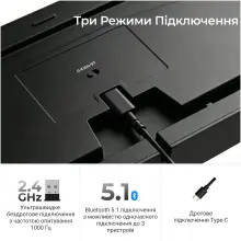 Купити Клавіатура Keychron C3 Max Super Red Switch Black RGB (C3M-H1-UA) - фото 8