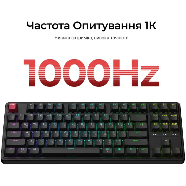 Купити Клавіатура Keychron C3 Max Super Red Switch Black RGB (C3M-H1-UA) - фото 9