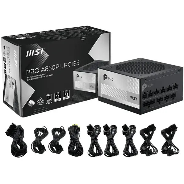 Купити Блок живлення MSI PRO A850PL PCIE5 - фото 5