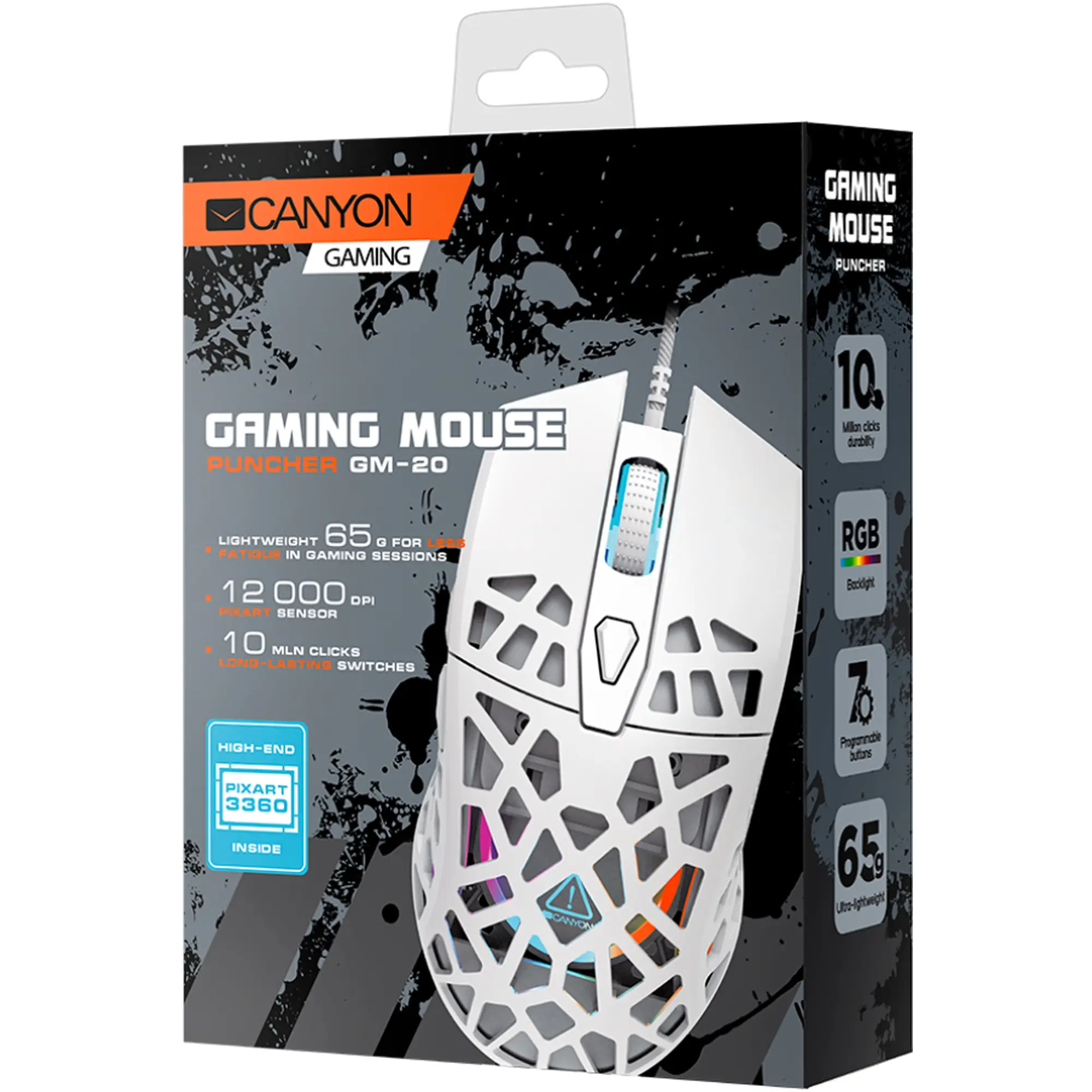 Купить Мышь Canyon Puncher GM-20 USB White (CND-SGM20W) - фото 5