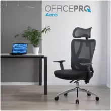Купити Офісне крісло OfficePro Aero OC490B Black - фото 7