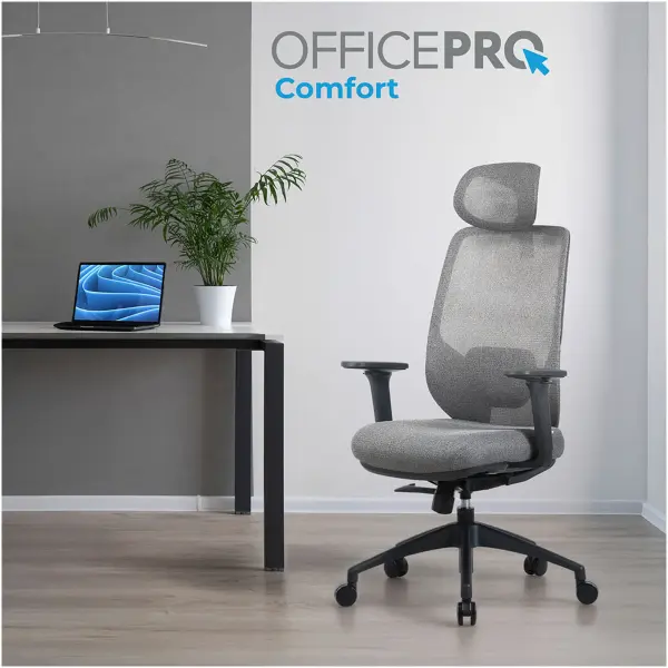 Купить Офисное кресло OfficePro Comfort OC524G Gray - фото 7