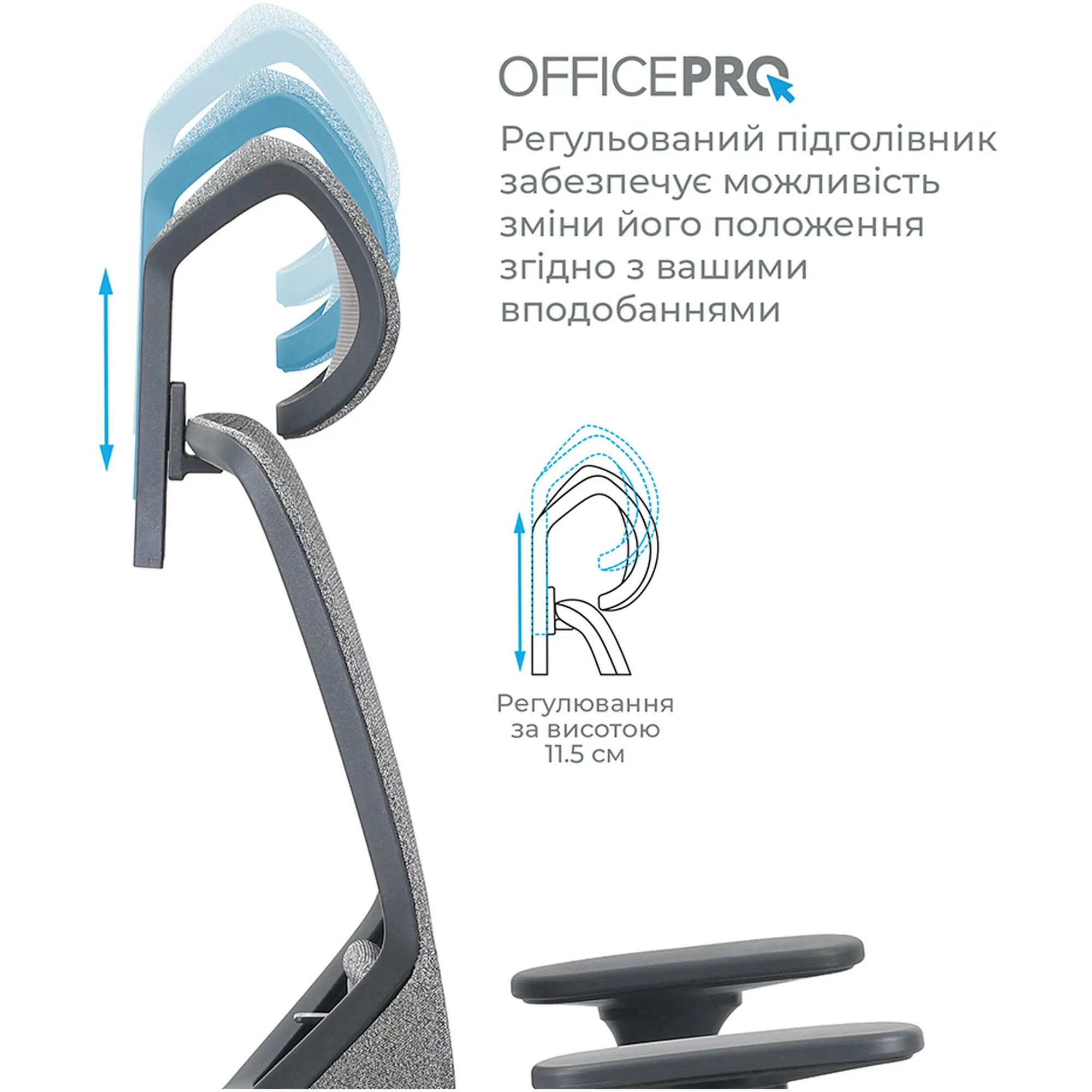 Купить Офисное кресло OfficePro Comfort OC524G Gray - фото 9