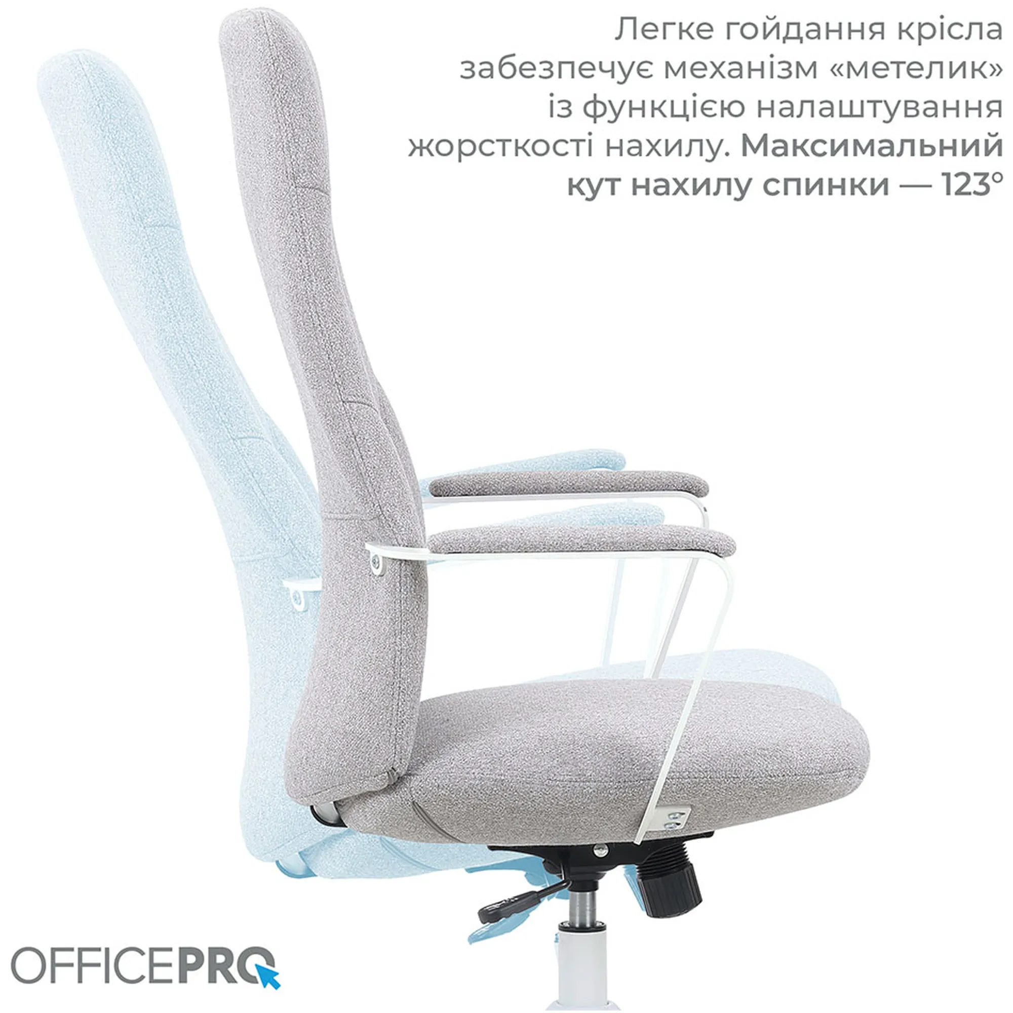 Купити Офісне крісло OfficePro Shift OC545G Gray - фото 8