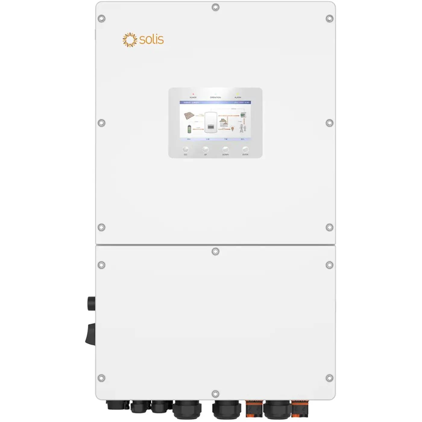 Купити Гібридний інвертор SOLIS S6-EH3P60K-H(21A) 60KW HV-battery 4 MPPT Wi-Fi 220/380V Трифазний (S6-EH3P60K-H(21A)) - фото 1