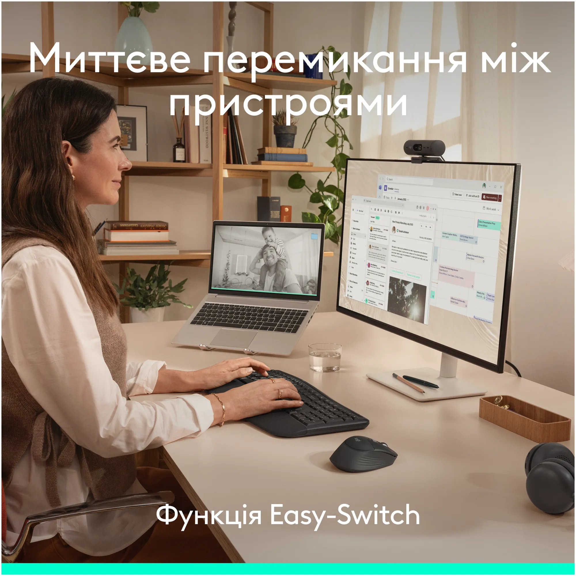 Купити Миша Logitech Signature Comfort Plus M850 L Wireless Graphite (910-007715) - фото 8