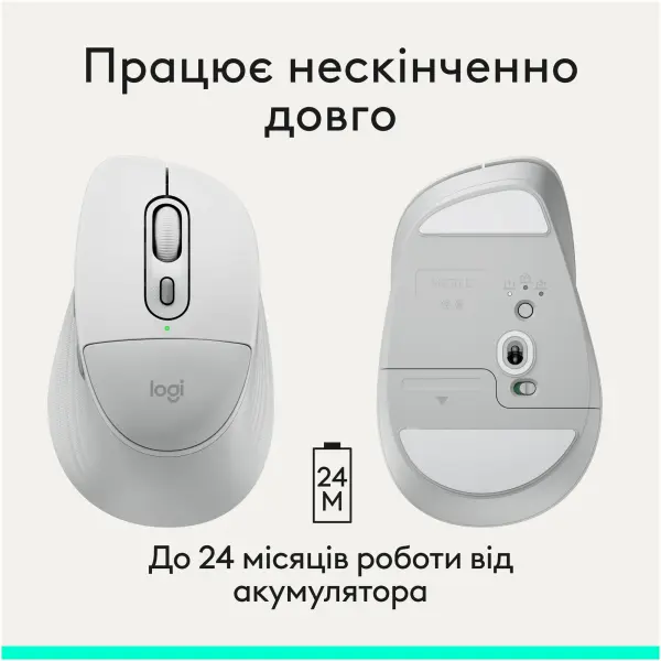 Купити Миша Logitech Signature Comfort Plus M850 L Wireless White (910-007716) - фото 13