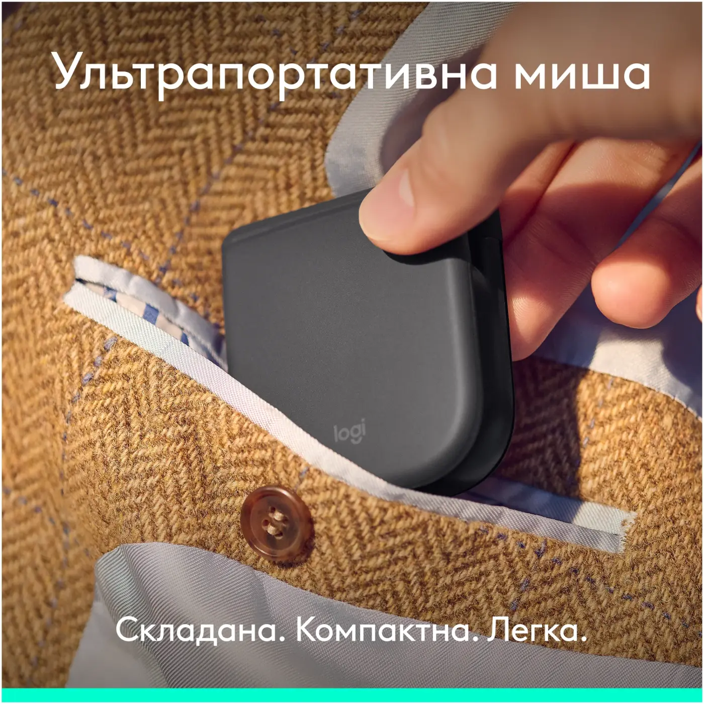 Купити Миша Logitech Mobi Fold Wireless Graphite (910-007604) - фото 3