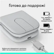 Купити Миша Logitech Mobi Fold Wireless White (910-007631) - фото 6