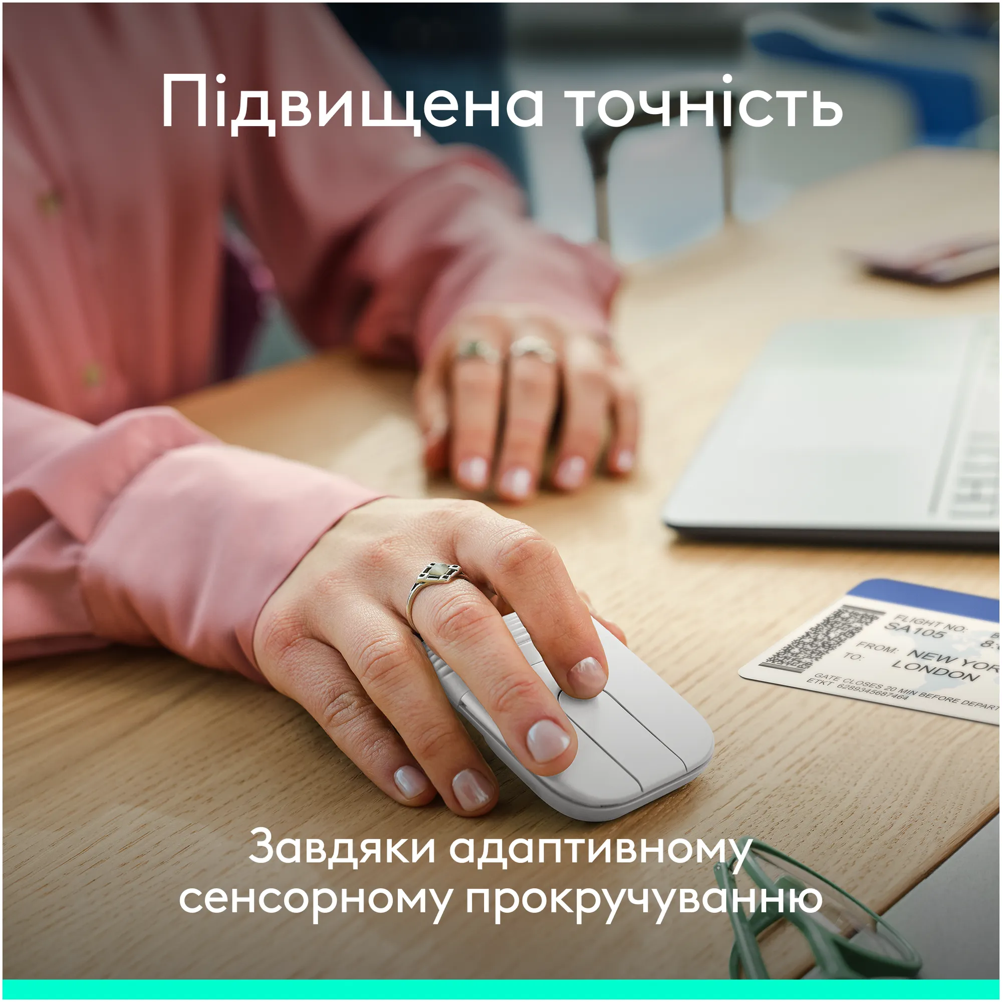 Купити Миша Logitech Mobi Fold Wireless White (910-007631) - фото 7