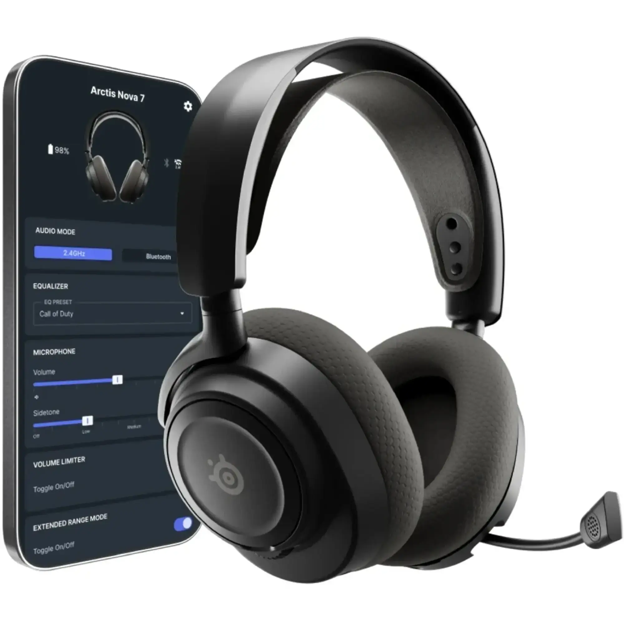 Купить Наушники SteelSeries Arctis Nova 7X Gen 2 Wireless Black (61758) - фото 6