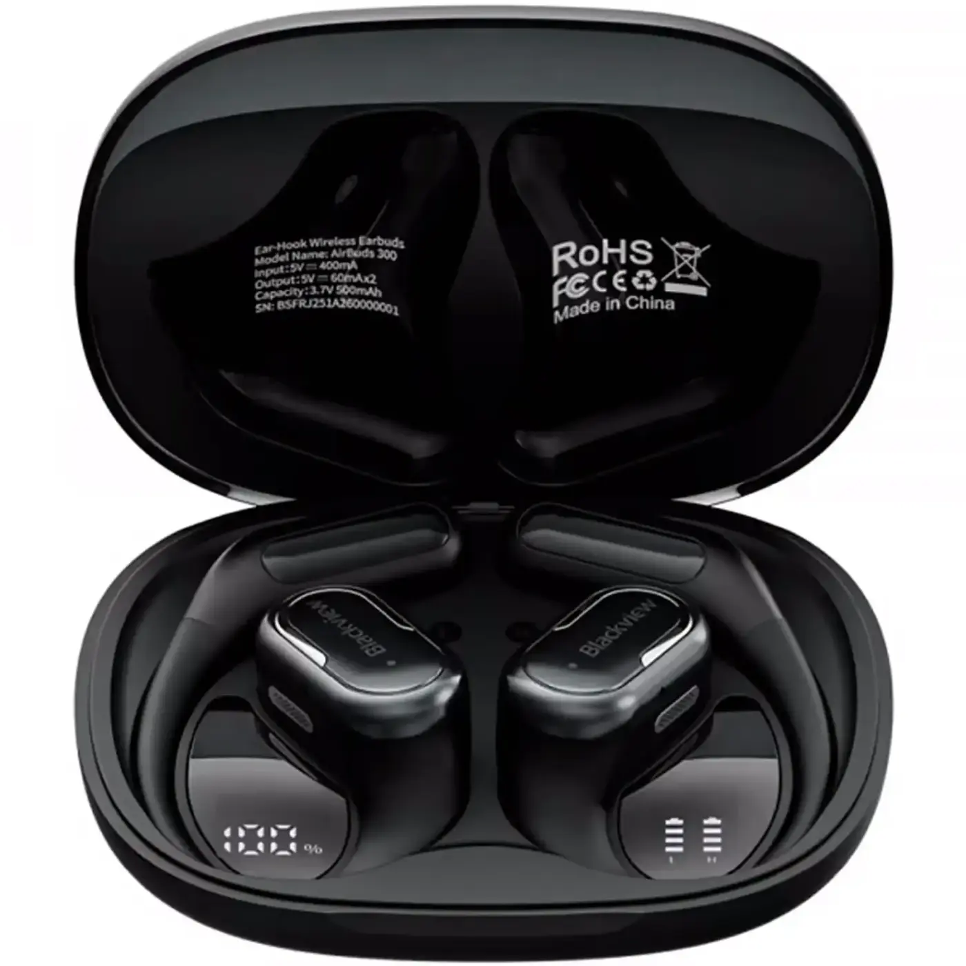 Купити Навушники Blackview AirBuds 300 Obsidian Black (6931548325826) - фото 1