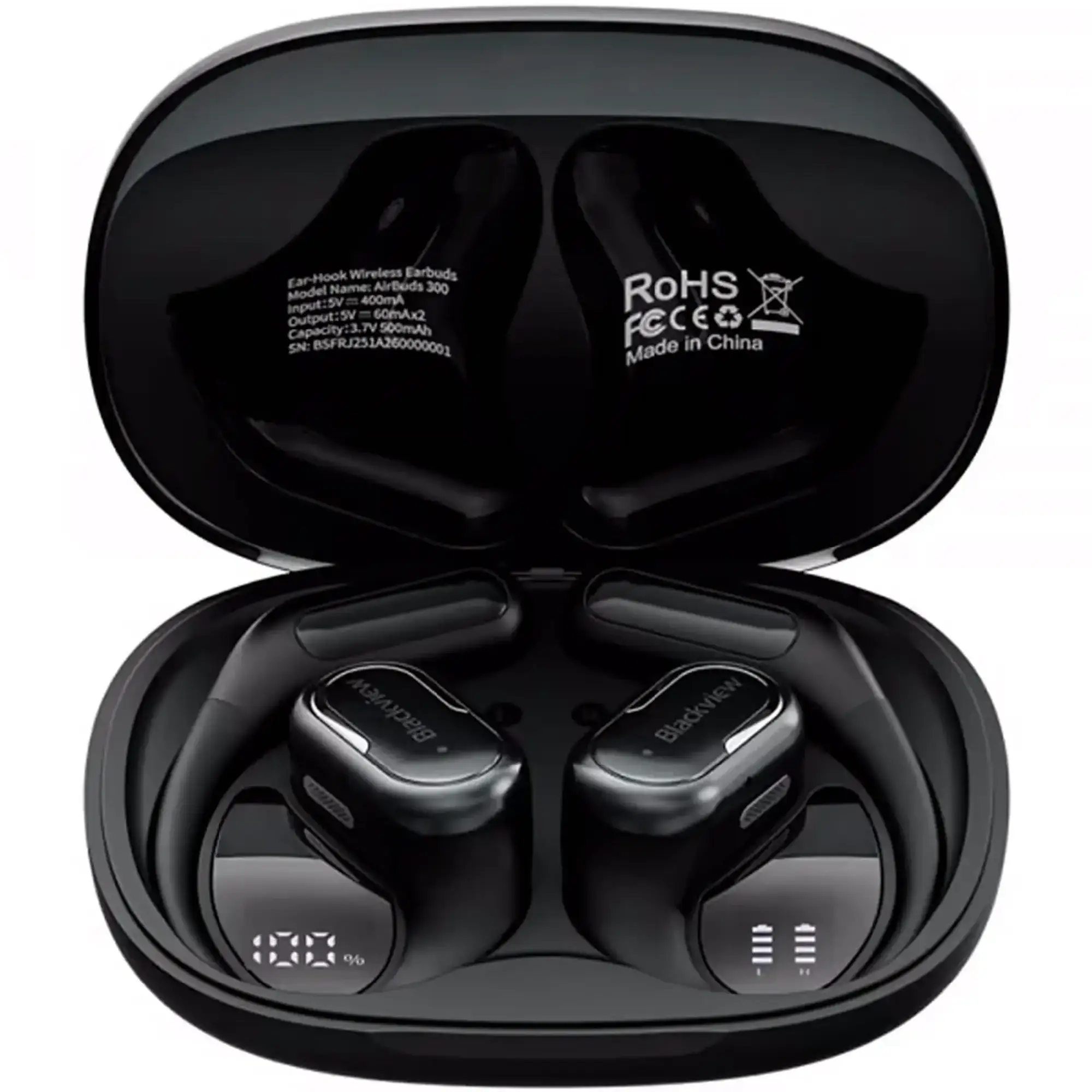 Купити Навушники Blackview AirBuds 300 Obsidian Black (6931548325826) - фото 1