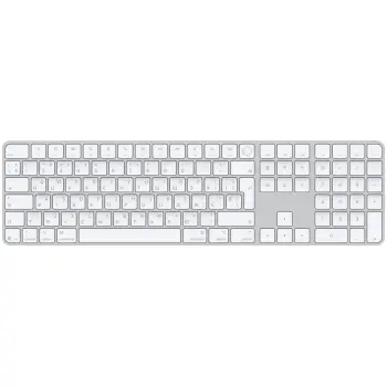 Купити Клавіатура Apple Magic Keyboard with Touch ID Bluetooth/USB UA White (MXK73UA/A) - фото 1