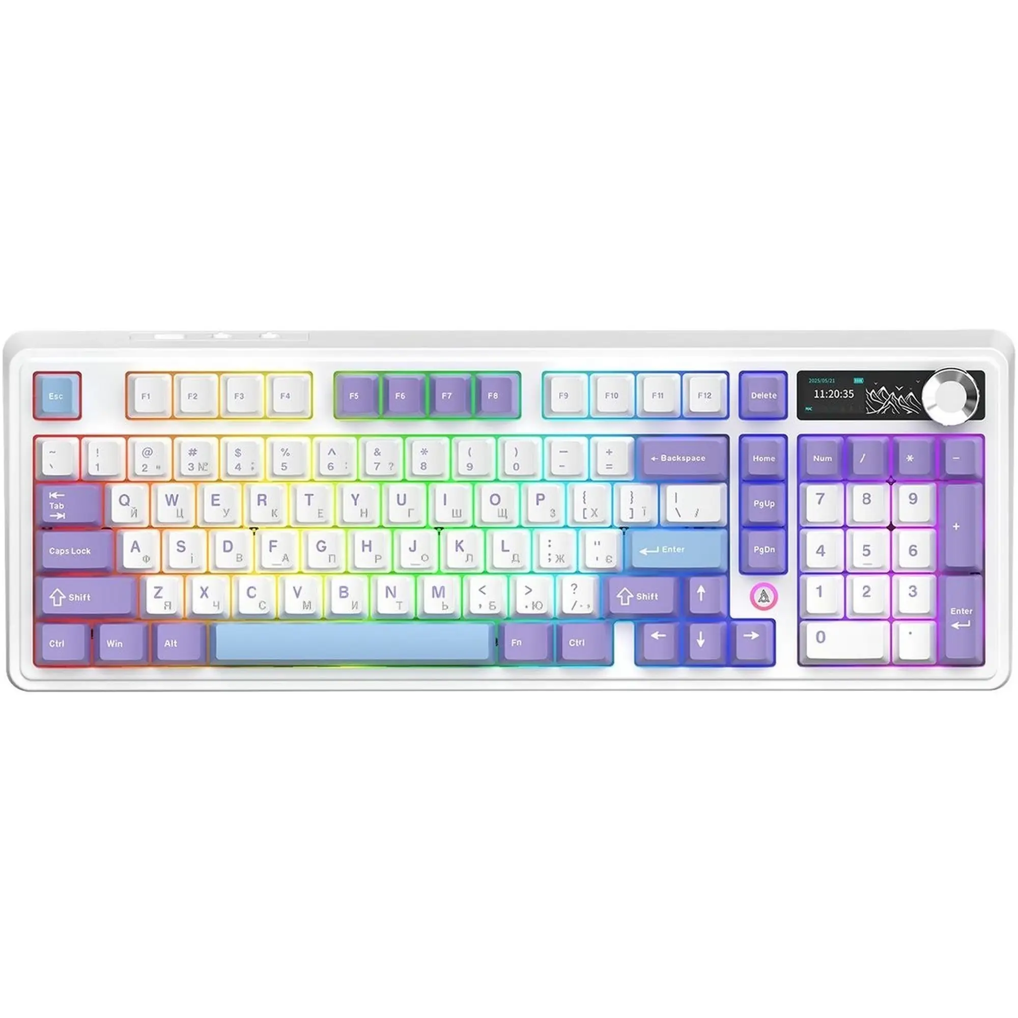 Купити Клавіатура Ajazz AK980 V2 Maillard Switch White (AK980-V2-M-PWB) - фото 1