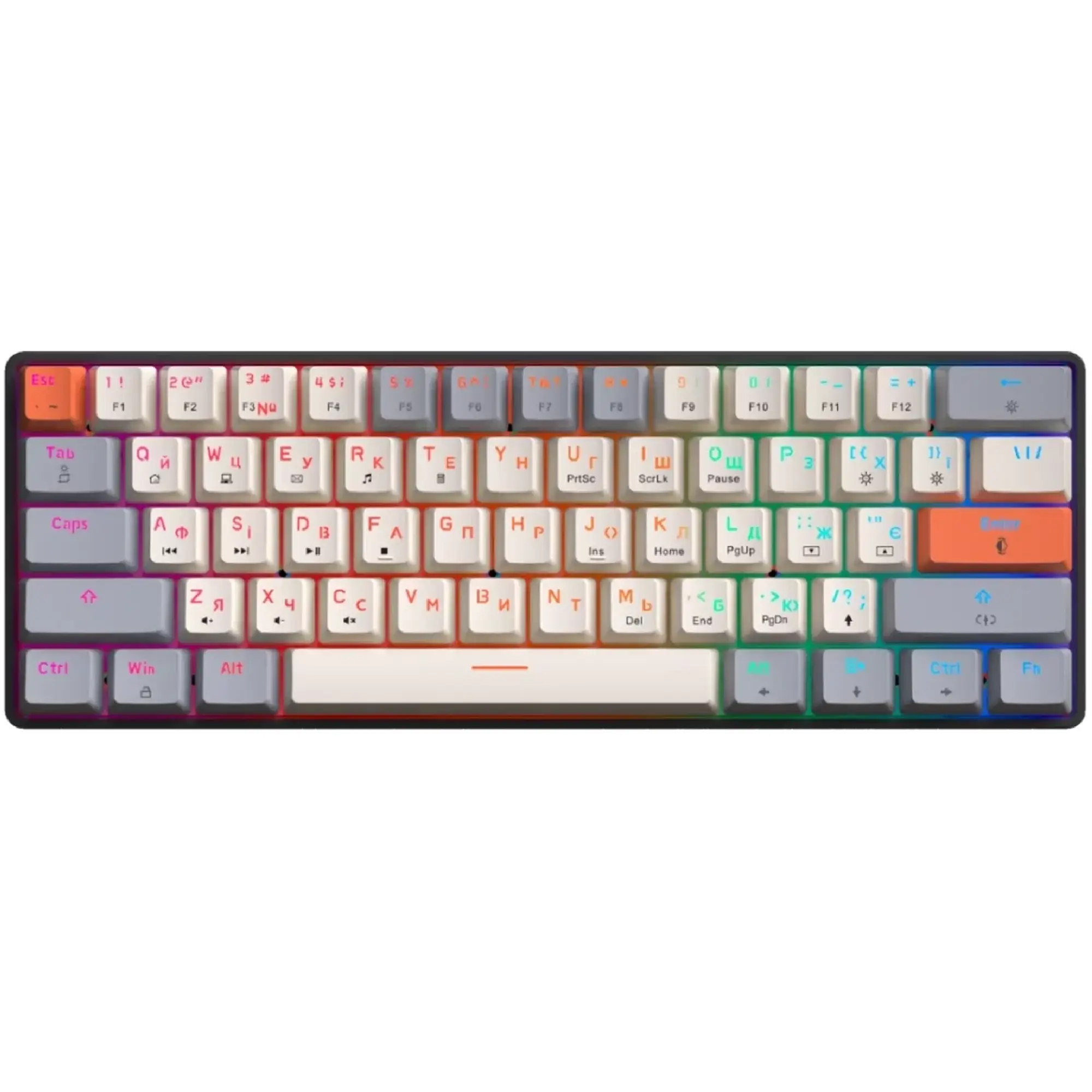 Купити Клавіатура GamePro MK130 V2 Infinity QLAB Sakura Black (MK130-V2-B-QS) - фото 1