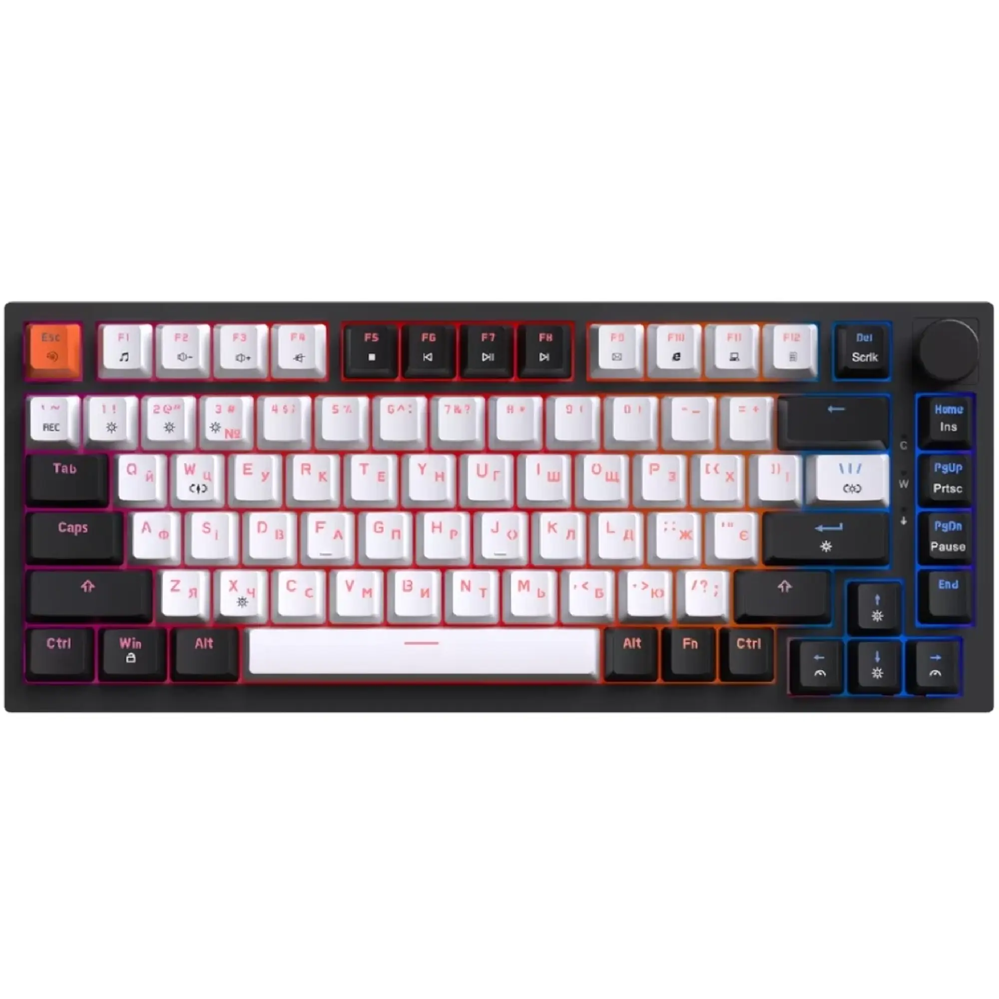Купити Клавіатура GamePro MK160 V2 Warden QLAB Sakura Black (MK160-V2-B-QS) - фото 1