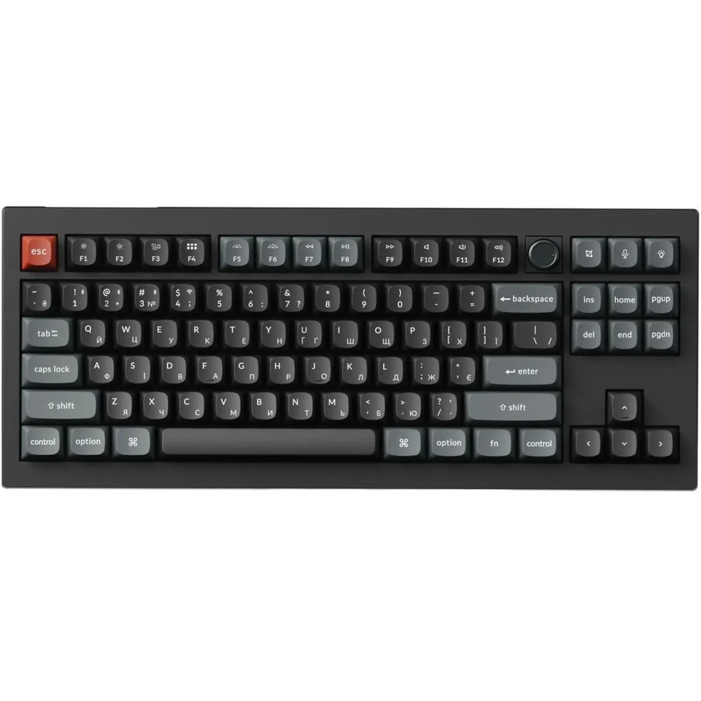 Купити Клавіатура Keychron V3 Ultra Keychron Red Switch Black RGB (V3U-D1-UA) - фото 1