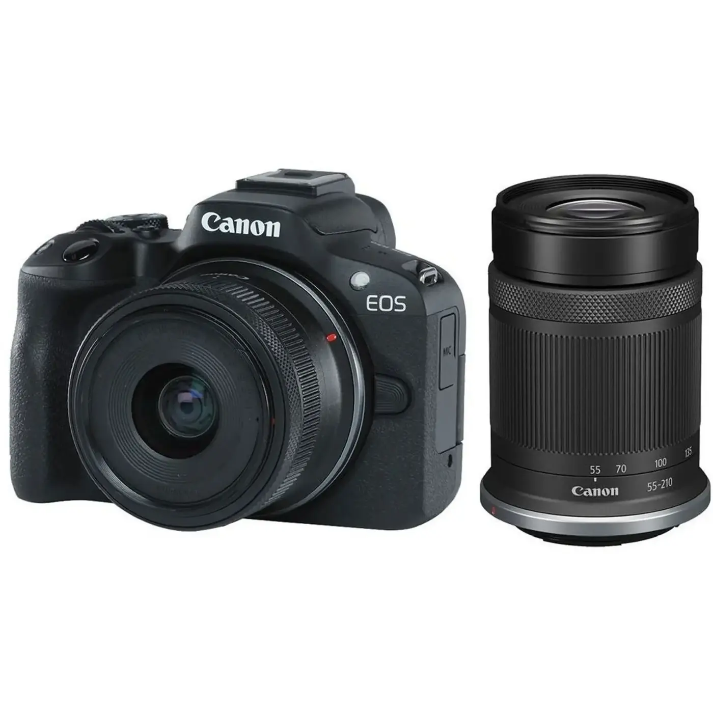 Купить Фотоаппарат Canon EOS R50 + RF-S 18-45 IS STM + RF-S 55-210 IS STM Black (5811C034) - фото 1