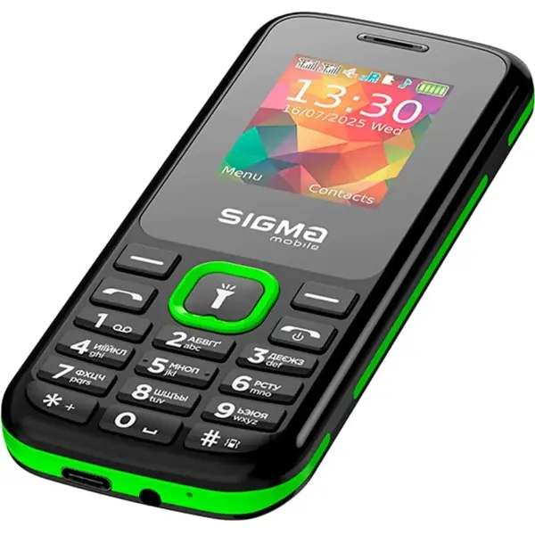 Купити Мобільний телефон Sigma X-style 171 Mini Black-Green (4827798813720) - фото 3