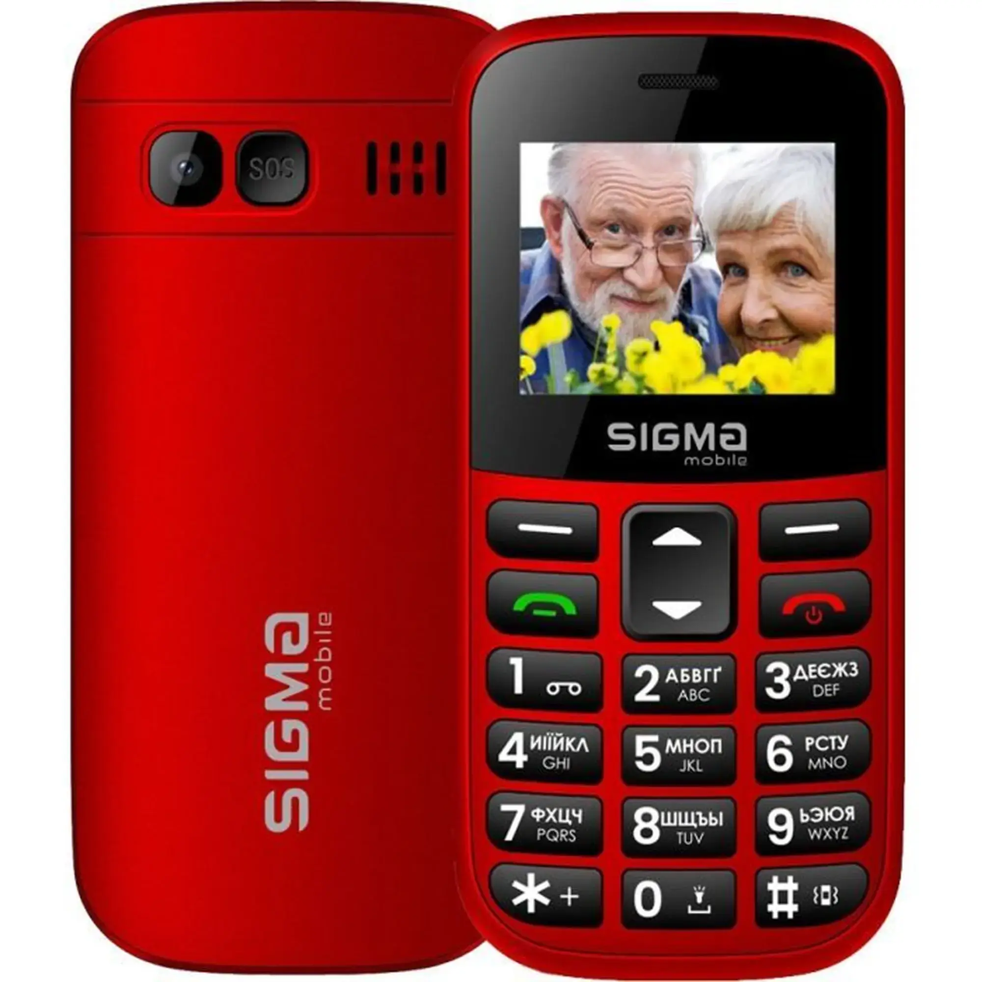 Купить Мобильный телефон Sigma mobile Comfort 50 Easy Type-C Red (4827798585221) - фото 1