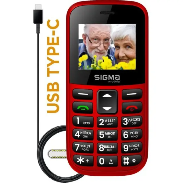 Купить Мобильный телефон Sigma mobile Comfort 50 Easy Type-C Red (4827798585221) - фото 3