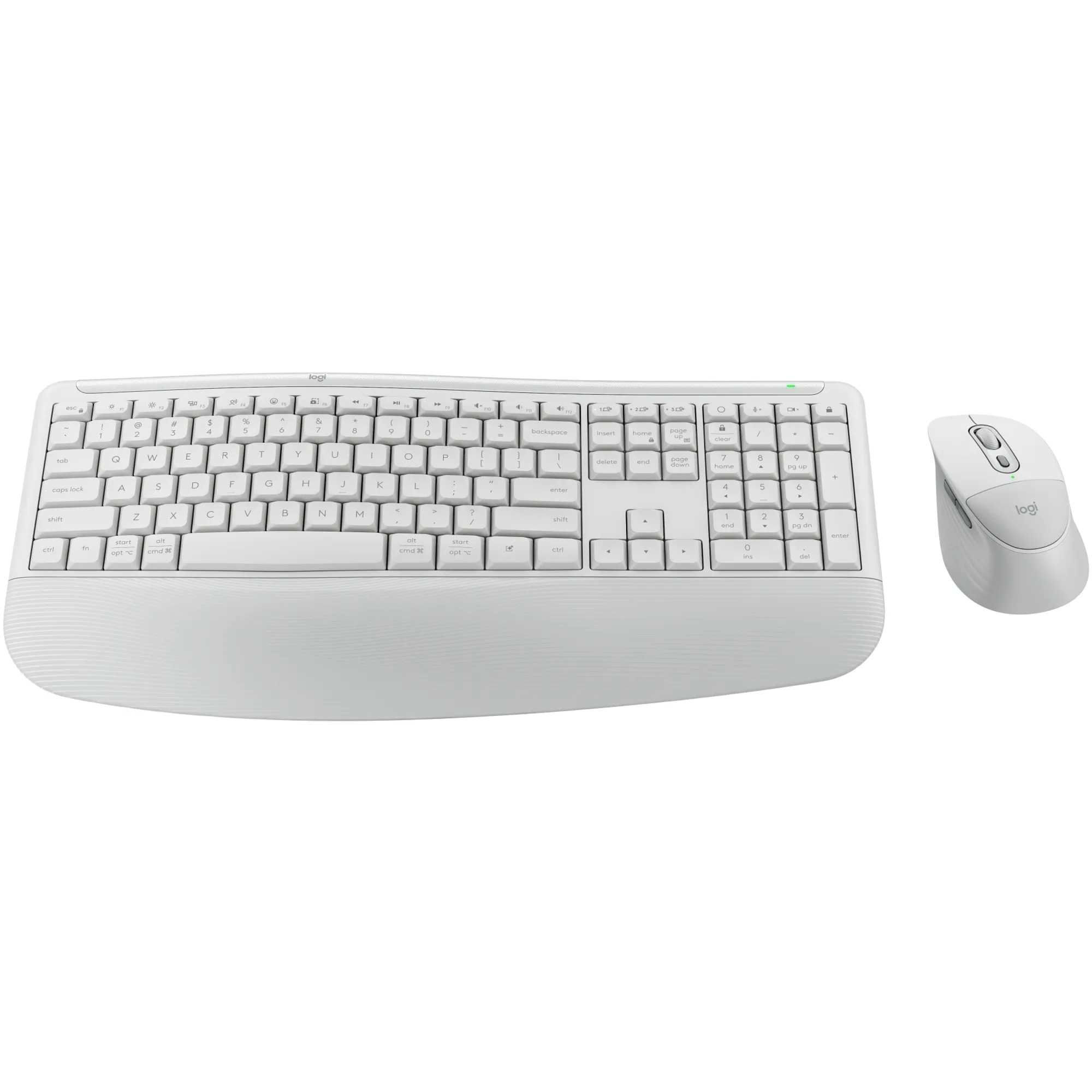 Купити Комплект клавіатура та миша Logitech MK880 Signature Comfort Plus Combo Off-White (920-014033) - фото 1