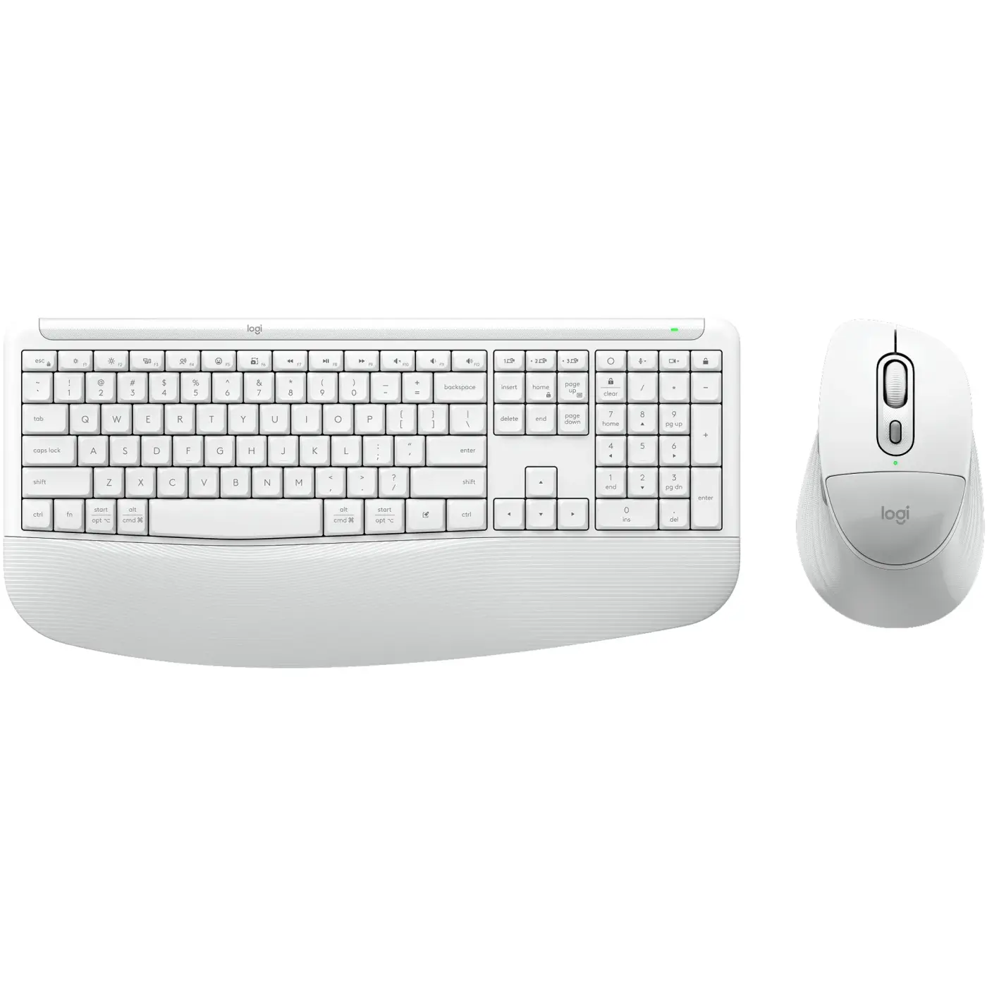 Купити Комплект клавіатура та миша Logitech MK880 Signature Comfort Plus Combo Off-White (920-014033) - фото 2