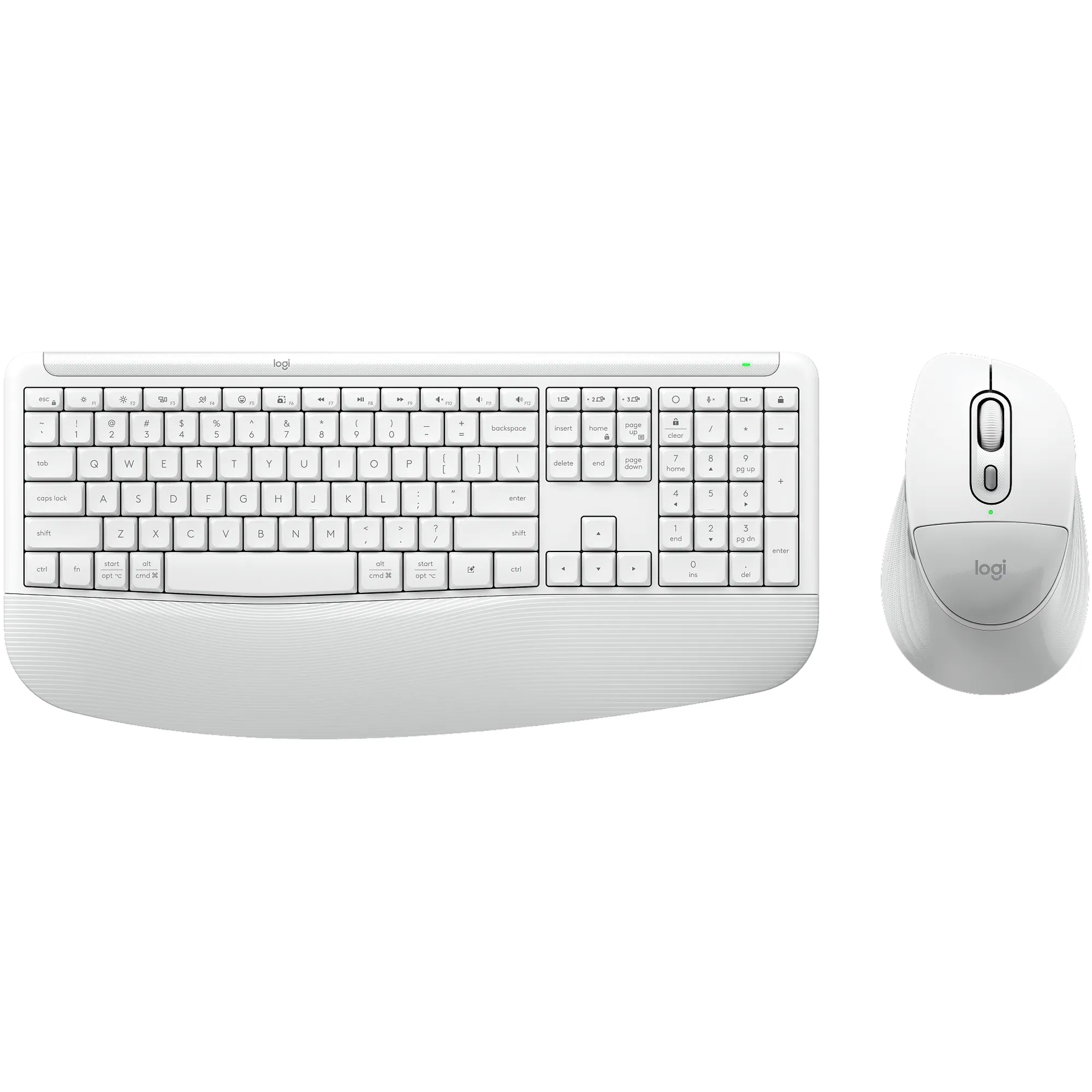 Купити Комплект клавіатура та миша Logitech MK880 Signature Comfort Plus Combo Off-White (920-014033) - фото 2