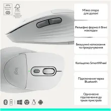 Купити Комплект клавіатура та миша Logitech MK880 Signature Comfort Plus Combo Off-White (920-014033) - фото 4