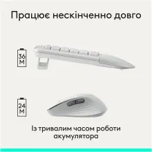 Купити Комплект клавіатура та миша Logitech MK880 Signature Comfort Plus Combo Off-White (920-014033) - фото 18