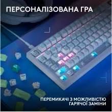 Купить Клавиатура Logitech G316 X 98 Tactile Wired Gaming White (920-014231) - фото 5