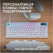 Купить Клавиатура Logitech G316 X 98 Tactile Wired Gaming White (920-014231) - фото 8