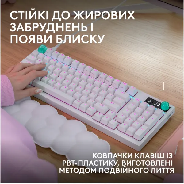 Купить Клавиатура Logitech G316 X 98 Tactile Wired Gaming White (920-014231) - фото 9