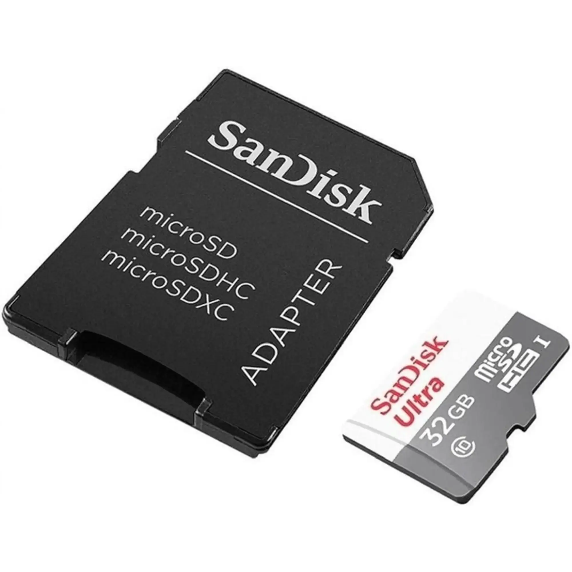 Купити Карта пам’яті SanDisk microSD 32GB C10 UHS-I R100MB/s Ultra + SD (SDSQUNR-032G-GN3MA) - фото 2