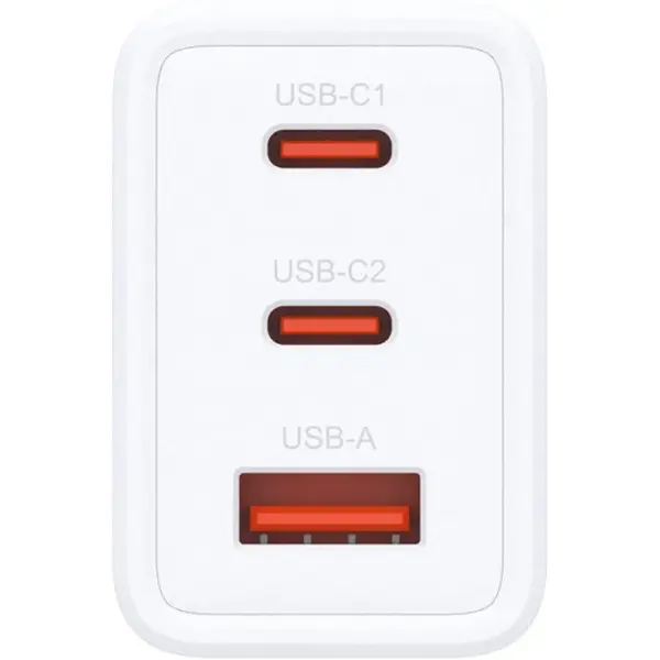 Купити Мережевий зарядний пристрій D-Link DCP-651 65Вт GaN 2хUSB-С, 1xUSB-A White - фото 3