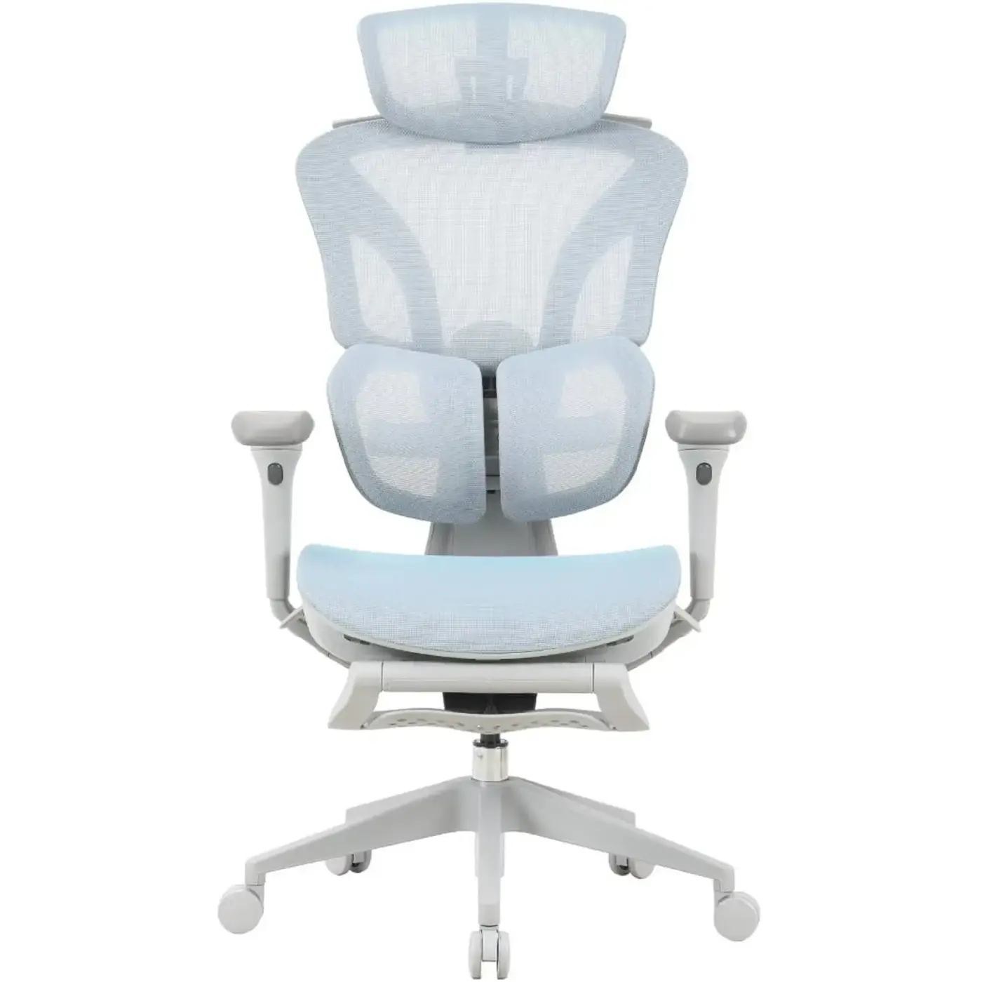 Купити Крісло для геймерів OfficePro Elite OC950GLB Gray/Light Blue - фото 1